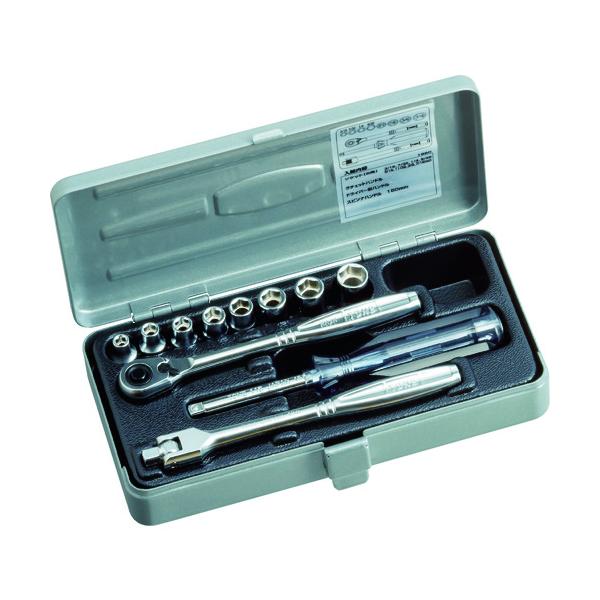 TONE ソケットレンチセット 12pcs 差込角6.35mm 1850