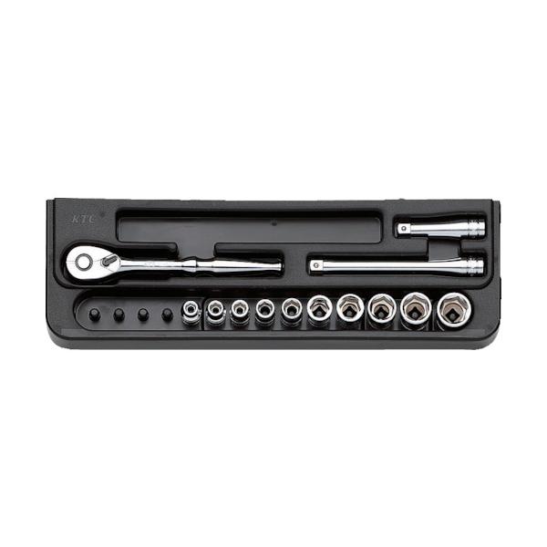 KTC 6.3sq.ソケットレンチセット(13点) 差込角6.35mm TB210