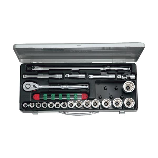 KTC 12.7sq.ソケットレンチセット(21点) 21点セット 6角 12角 TB415BX｜工具の楽市 27,216円