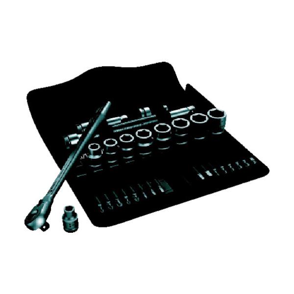Wera ソケットレンチセット 8100SB11 サイクロップラチェット「メタル」セット 3/8 インチサイズ 004051