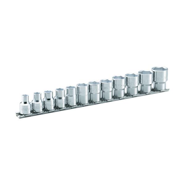 TONE ソケットセット(インチ) (6角・ホルダー付) 吋目 12pcs 差込角9.5mm HSB312
