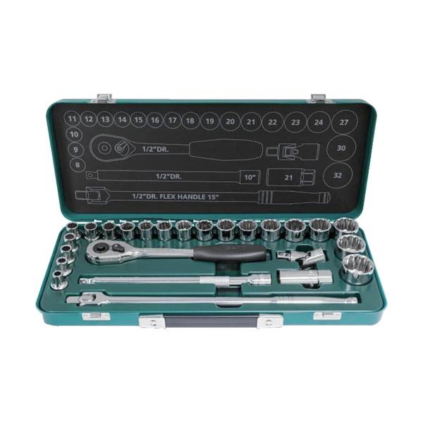 SATA 12角ソケット鍵書き割り 差込角12.7粍(25点) ST09092ME-12