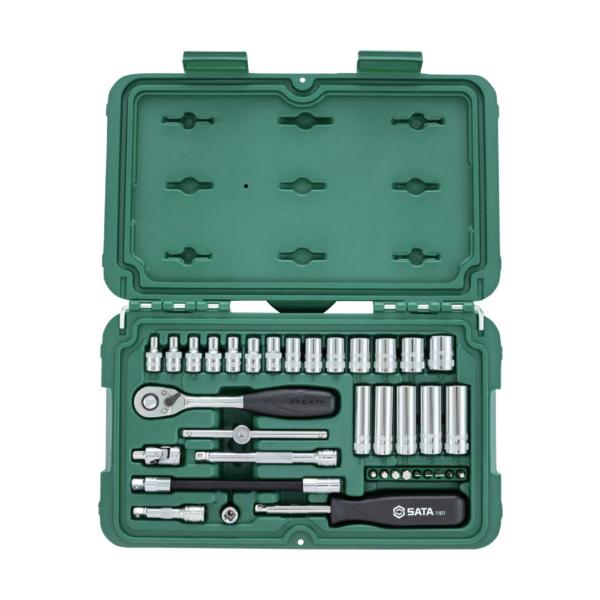 SATA 6角ソケット鍵仕掛ける 差込角6.35粍(36点) 09001