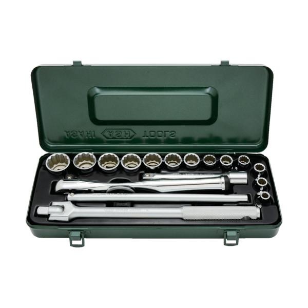 ASH レボウェイブソケットレンチセット12.7□&times;18PCS VO4231｜工具の楽市