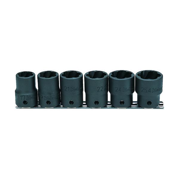 Ko-ken ナットツイスターセット差込角12.7粍6ヶ組 RS41276
