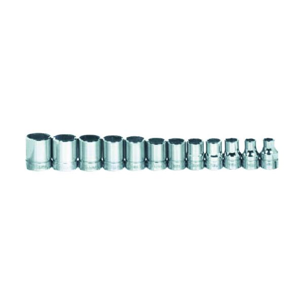 WILLIAMS 3/8ドライブ ショートソケットセット 6角 12個 JHWMSB-12HRC