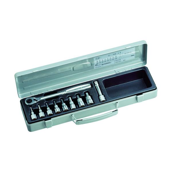 TONE ヘキサゴンソケットレンチセット 吋目 10pcs HB3082