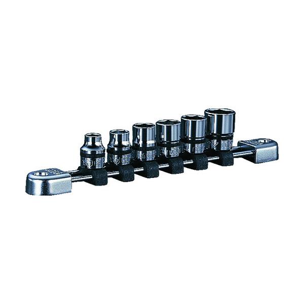 nepros 9.5sq.ソケットセット(6コ組) 差込数9.5mm ソケット内容8、10、12、13、14、17mm 6角 NTB306A