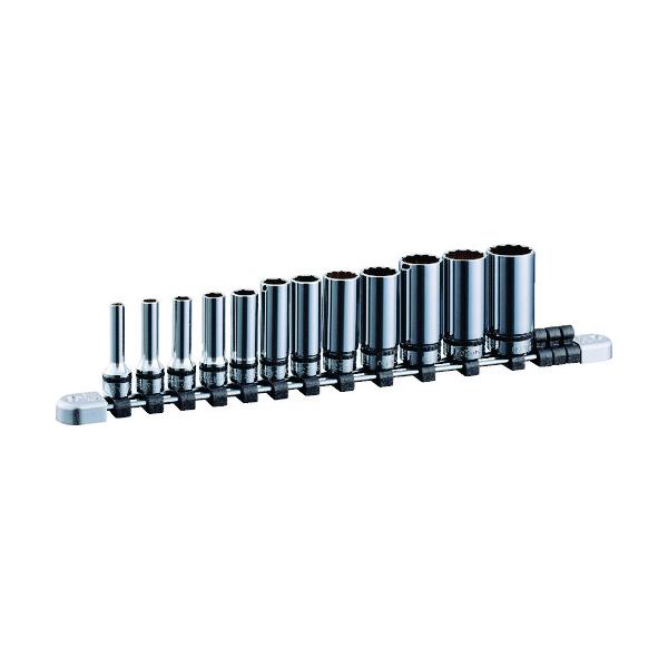 nepros 9.5sq.ディープソケットセット(12コ組) 差込数9.5粍 6角 12角 NTB3L12XA
