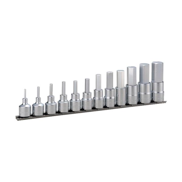 TONE ヘキサゴンソケットセット(ホルダー付) 12pcs 差込角12.7mm HH412|工具の楽市