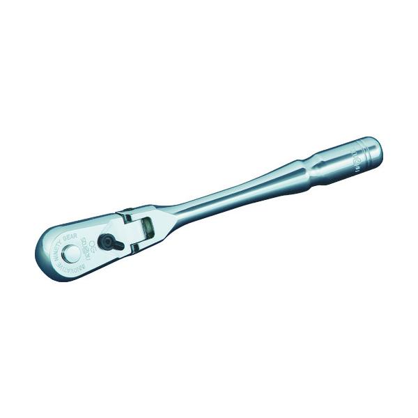 nepros 6.3sq.フレックスラチェットハンドル 歯数90枚 差込角6.35mm 全長150mm NBR290F｜工具の楽市 19,736円