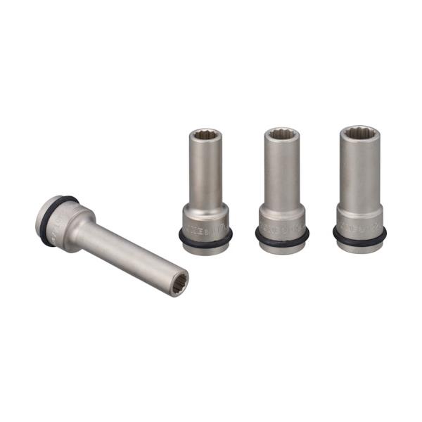 TONE インパクト用ソケットセット(自動車整備用) ヘッドボルトフライホイルソケットセット 4pcs AD604
