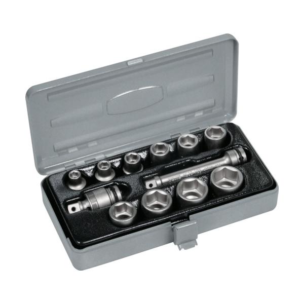 TONE インパクト用ソケットセット(メタルトレー付) 12pcs 差込角9.5mm NV3102