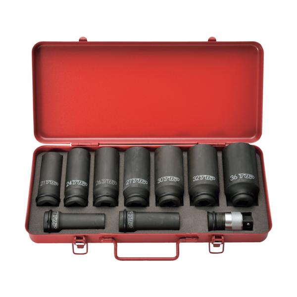 TOP インパクトレンチ用超ロングソケット・ワンタッチアダプターセット PT-1736SLPS｜工具の楽市