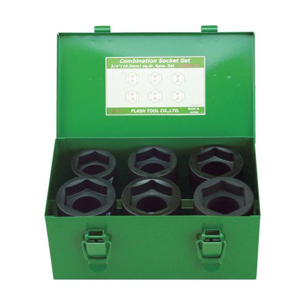 FPC インパクト コンビソケット セット 差込角19mm 6pc 6WBQ-S6