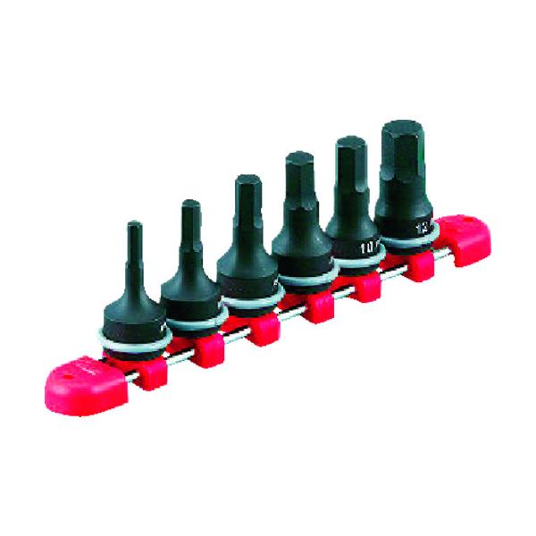 KTC 9.5sq.インパクトレンチ用ヘキサゴンレンチセット[6コ組] TBTP306P｜工具の楽市