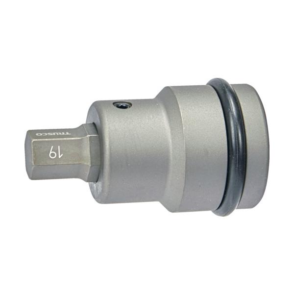 TRUSCO(トラスコ) インパクト用ヘキサゴンソケット差替式ソケット・ビット 差込角25.4mm 対辺19mm T8-19AHH