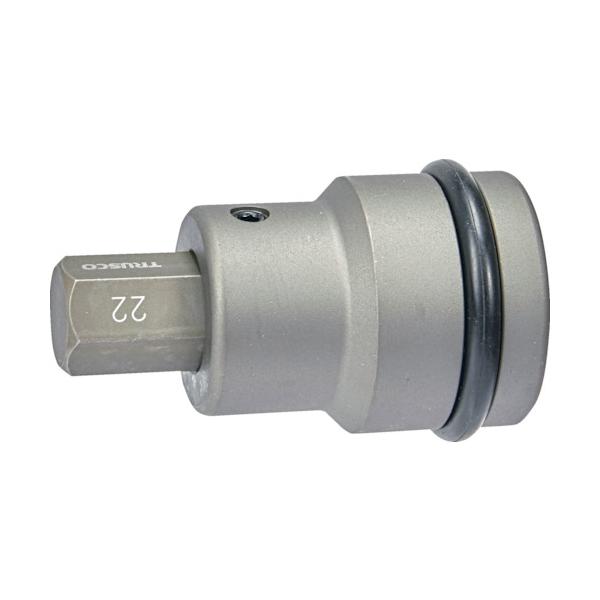 TRUSCO(トラスコ) インパクト用ヘキサゴンソケット差替式ソケット・ビット 差込角25.4mm 対辺22mm T8-22AHH