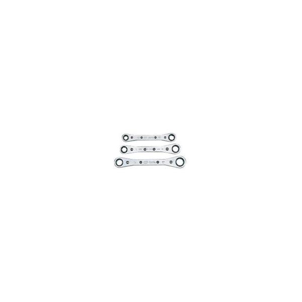 KTC 板ラチェットめがねレンチセット[3本組] RM03｜工具の楽市 10,501円