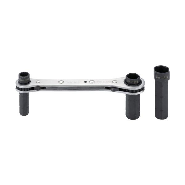 ミトロイ 両スライドラックレンチ2 8×10・12×14・13×17 TRW-WS2 穴あけ・締付工具-エア工具本体