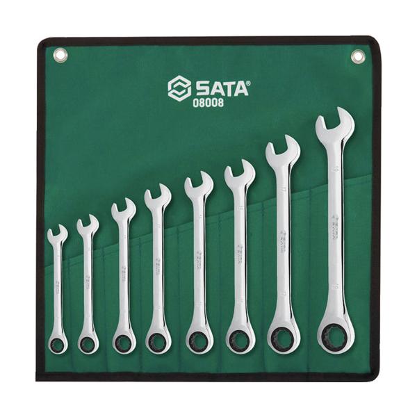 SATA コンビネーションラチェットレンチセット(8点) 08008