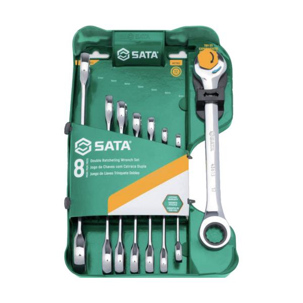 SATA コンビネーションラチェットクイックレンチセット(8点) 08007A