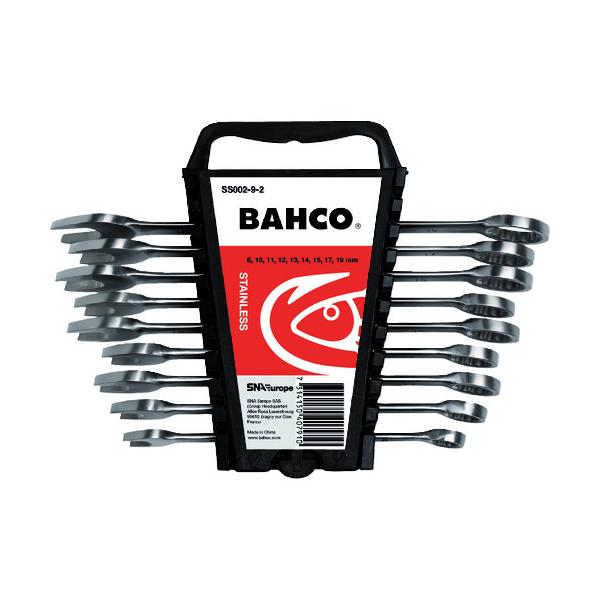 BAHCO ステンレス製コンビネーションレンチ9本セット ミリサイズ SS002-9-2