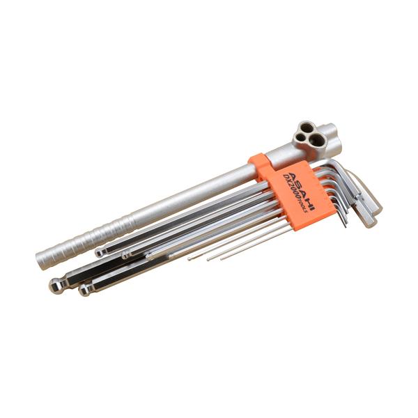 ASH メッキロングボール六角棒9pcs(補助ハンドル付) AQHS920 5,514円