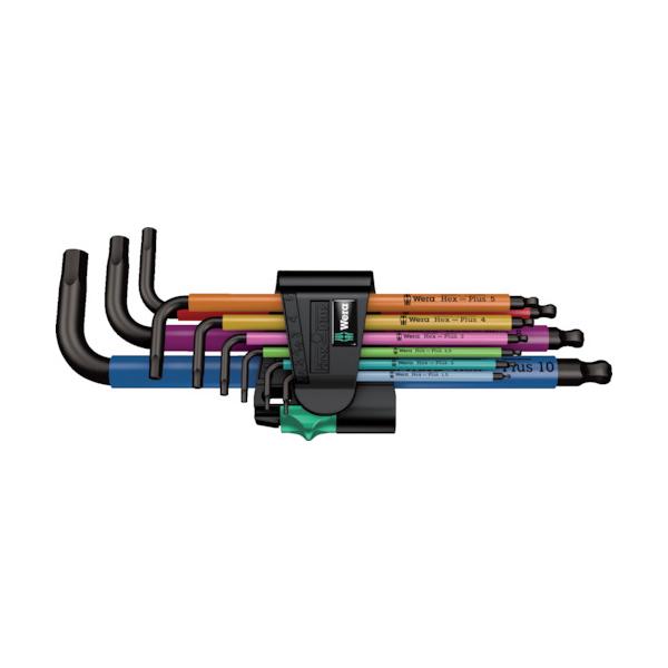Wera 950SPKL ヘックスHF マルチカラーヘックスキーセット 022210