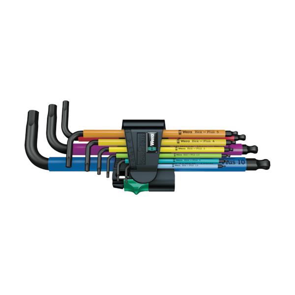 Wera 950SPKL/9SMN マルチカラーヘックスキーセット 073593