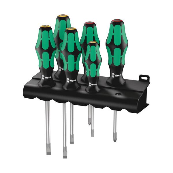 Wera 334/6 クラフトマンドライバーセット(ラック付) 105650