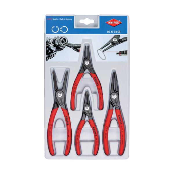 KNIPEX 4本組 スナップリングプライヤー 002003SB