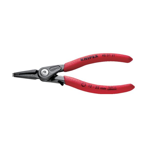 KNIPEX 穴用精密スナップリングプライヤー オープンリミッター付き 12-25mm 4831-J1