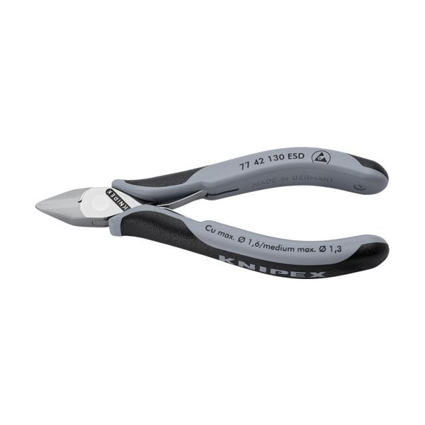 KNIPEX 委しい用ニッパー 静電気打つ手手合い 130粍 7742-130ESD