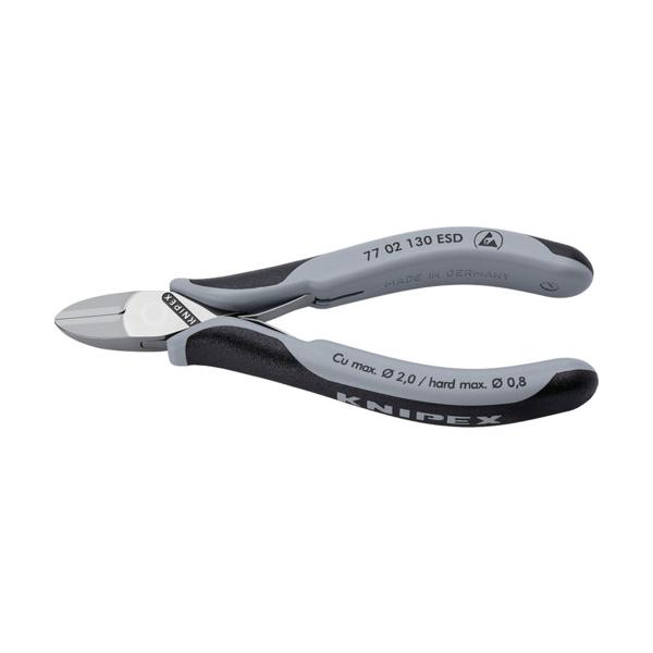 KNIPEX 細やか用ニッパー 静電気打つ手印字機 130粍 7702-130ESD