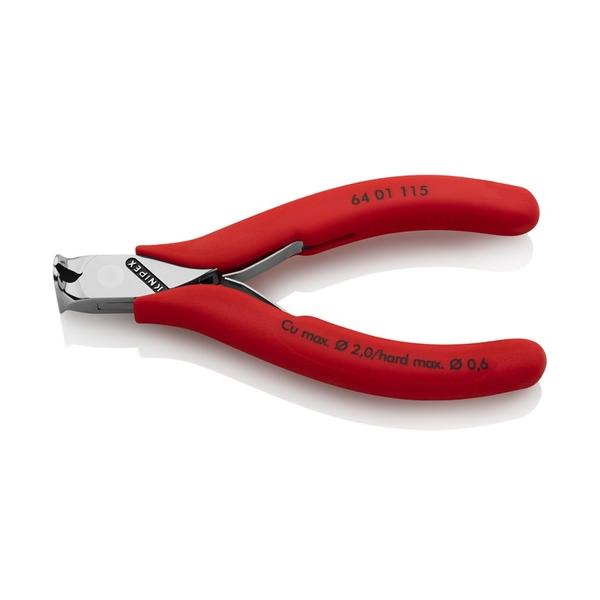 KNIPEX エレクトロニクスエンドカッティングニッパー 可塑性物質手持ち部分 6401-115