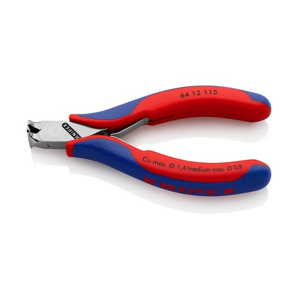 KNIPEX エレクトロニクスエンドカッティングニッパー 閃光電球撥ねのける コンフォートハンドル 6412-115