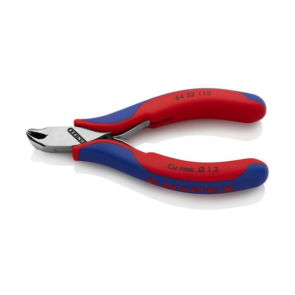 KNIPEX エレクトロニクスエンドカッティングニッパー オブリケ(27°傾斜角度) 閃光電球撥ねのける 6452-115