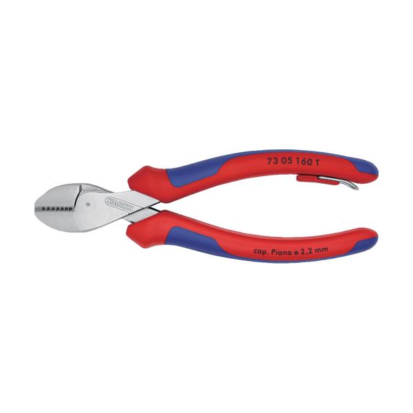 KNIPEX パウダーコンパクトニッパー X-CUT Crメッキ完成 落っこちる押しとどめる手持ち部分 7305-160T BK