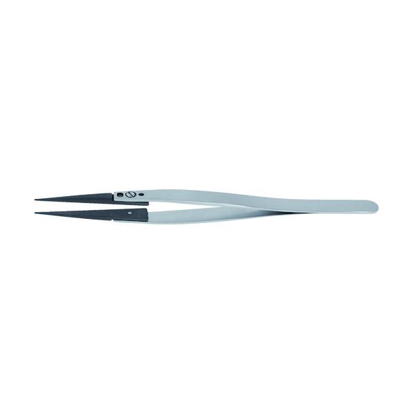 idealtek ESDセラミックピンセット チップ交換タイプ 直型 135mm 71ZJ-SA-0-IT｜工具の楽市