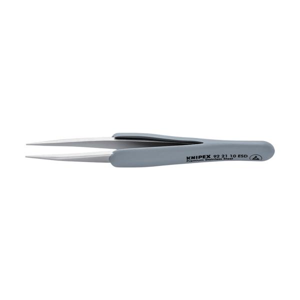 KNIPEX 天然ゴム手持ち部分付き添い人細やか毛抜き 先丸 123ММ 9221-10ESD