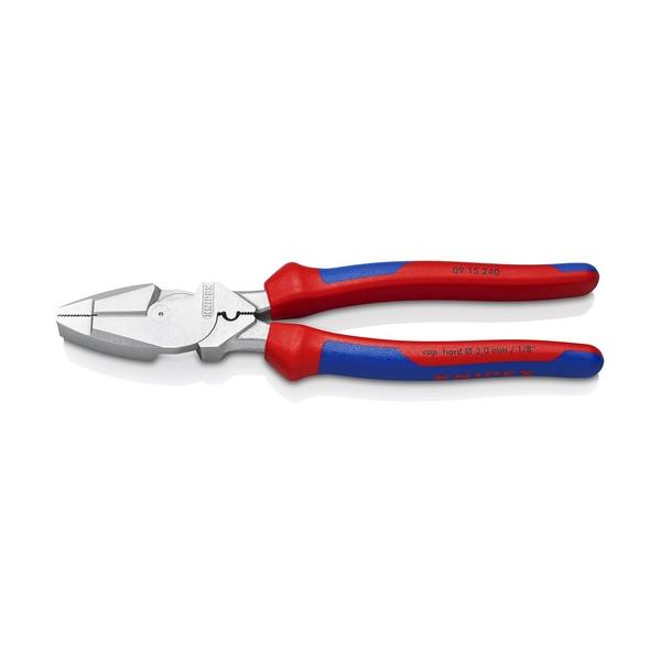 KNIPEX 配線工事用豪然たるプライヤー 圧着付き添い人 Crメッキ コンフォートハンドル 0915-240