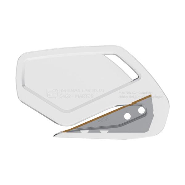 martor シートカッター SECUMAX CARDYCUT 透明(10枚入り) 00546912