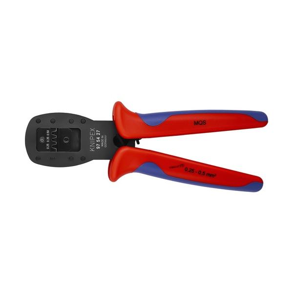 KNIPEX 【売切廃番】MQSコネクタ用平行圧着ペンチ 全長190mm 9754-27≪在庫限り≫