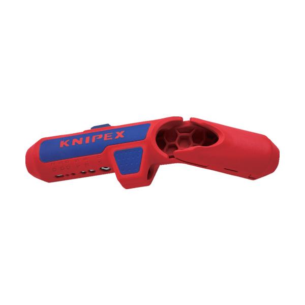 KNIPEX 汎用有線テレビストリッパ エルゴストリップ(右利き用) 1695-01SB