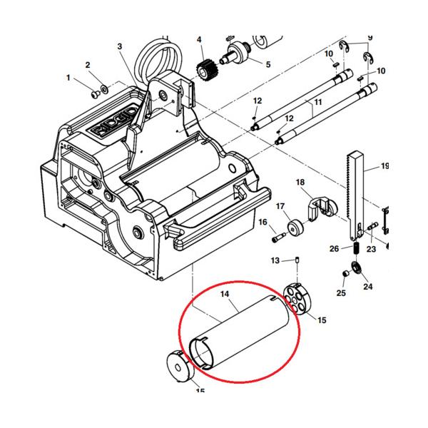RIDGID 高速管端処理機用パーツ 3 チューブローラー 13143≪在庫限り≫