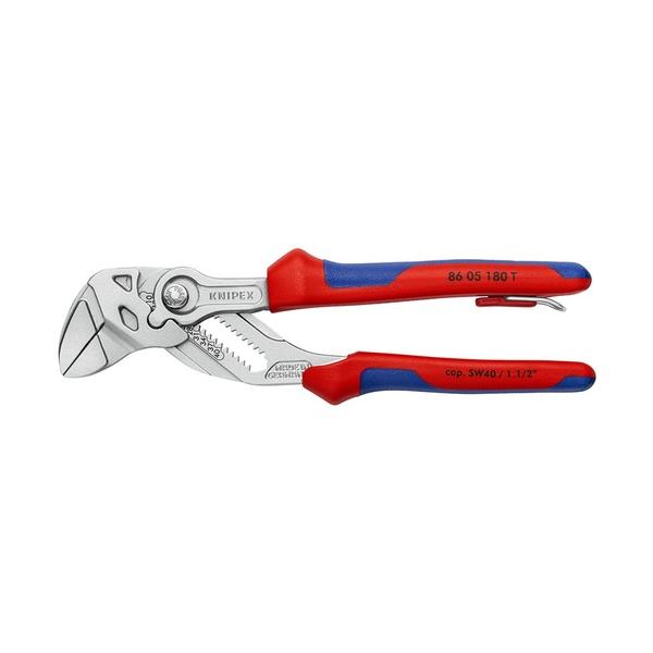 KNIPEX ペンチ鍵 落っこちる押しとどめる輪っか付 180粍 8605-180TBK≪店卸し資産境界線≫