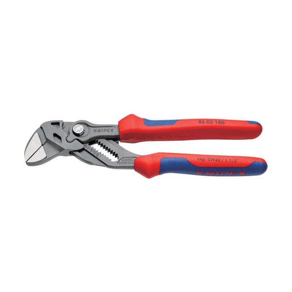 KNIPEX 【ブリスターパック遣りくち】ペンチ鍵 コンフォートハンドル 180粍 8602180SB
