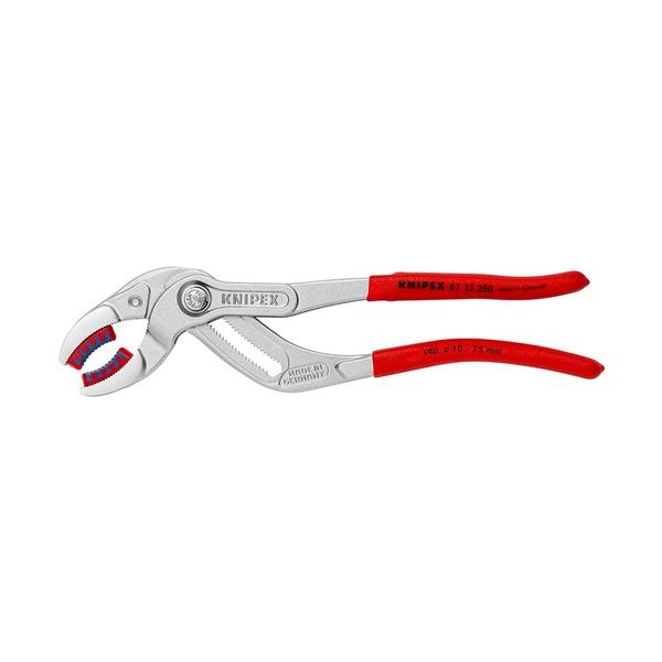KNIPEX 配管ペンチ(可塑性物質ジョー付き添い人) Crメッキ 8113-250