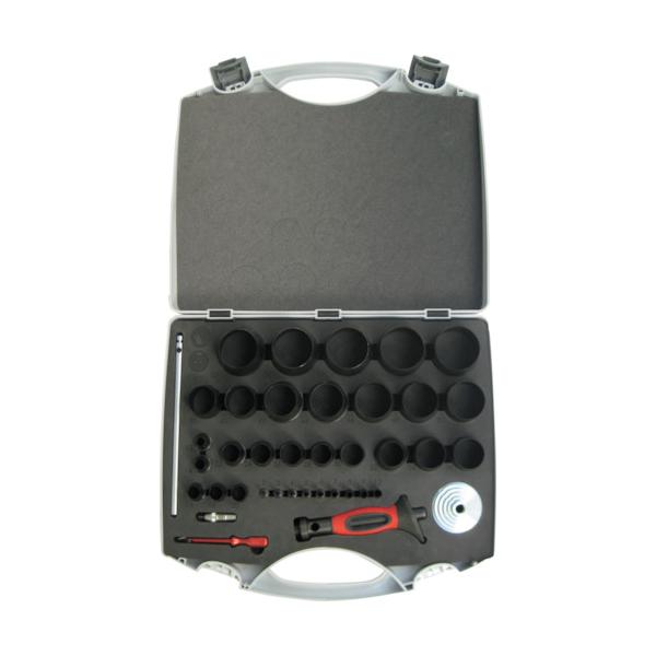 RACODON 穴あけポンチ 34個セット シールリングカッター付 RJ260P|工具の楽市